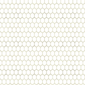 Chicken Wire - Gold /White 