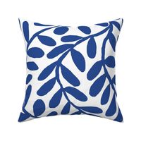 WINDING VINE LEAVES cobalt jumbo