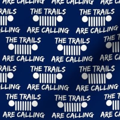Trails are calling blue