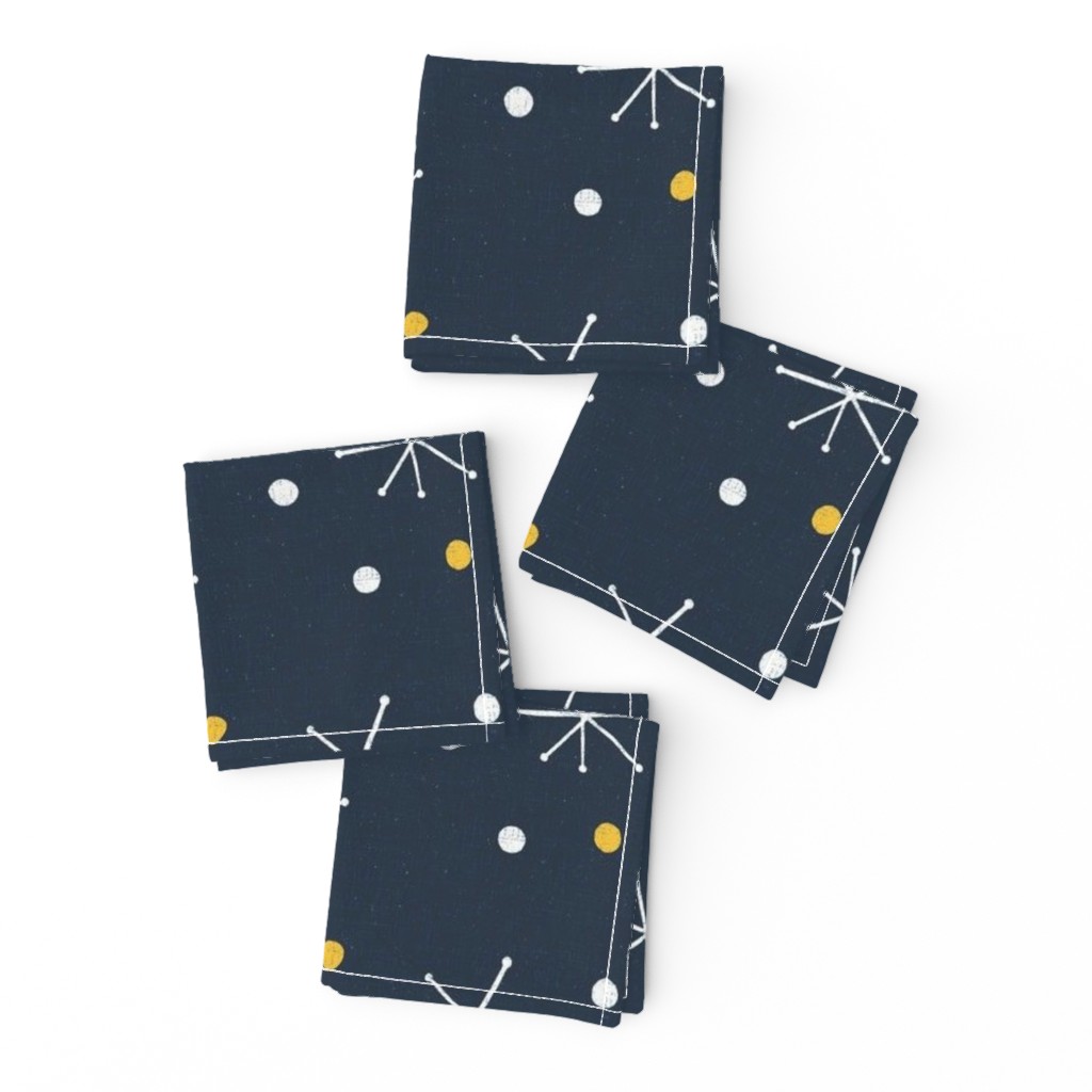MCM Sparkles and Confetti M+M Navy Black by Friztin