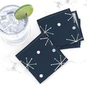 MCM Sparkles and Confetti M+M Navy Black by Friztin