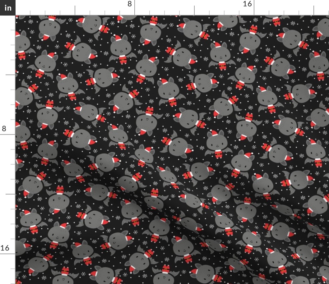 Bat Santa on Darkest grey-small scale