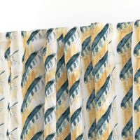 Texas Modern Hawk Feather Maize