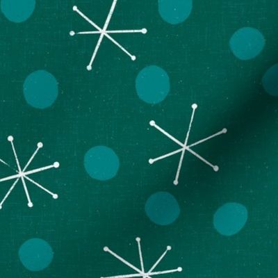 MCM Snow and Dots M+M Evergreen by Friztin