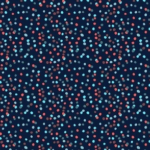 Dots - Deep blue background