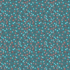 Dots - Deep Green background