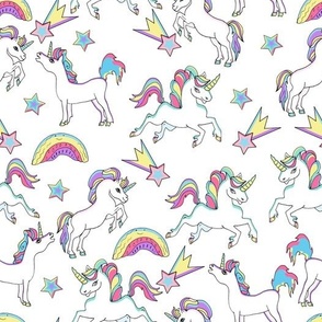 Rainbow unicorns