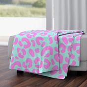 Pink & Teal Animal  print (large)