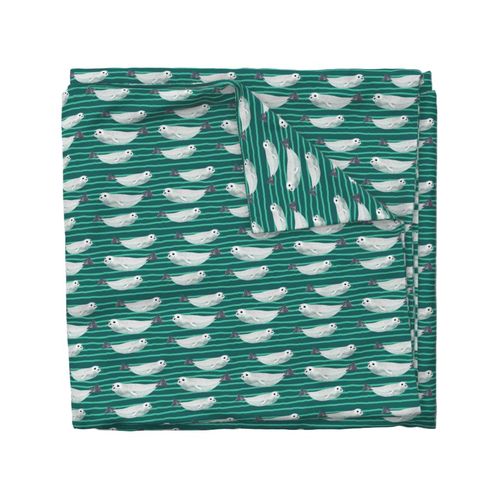 Seal green - stripe -small