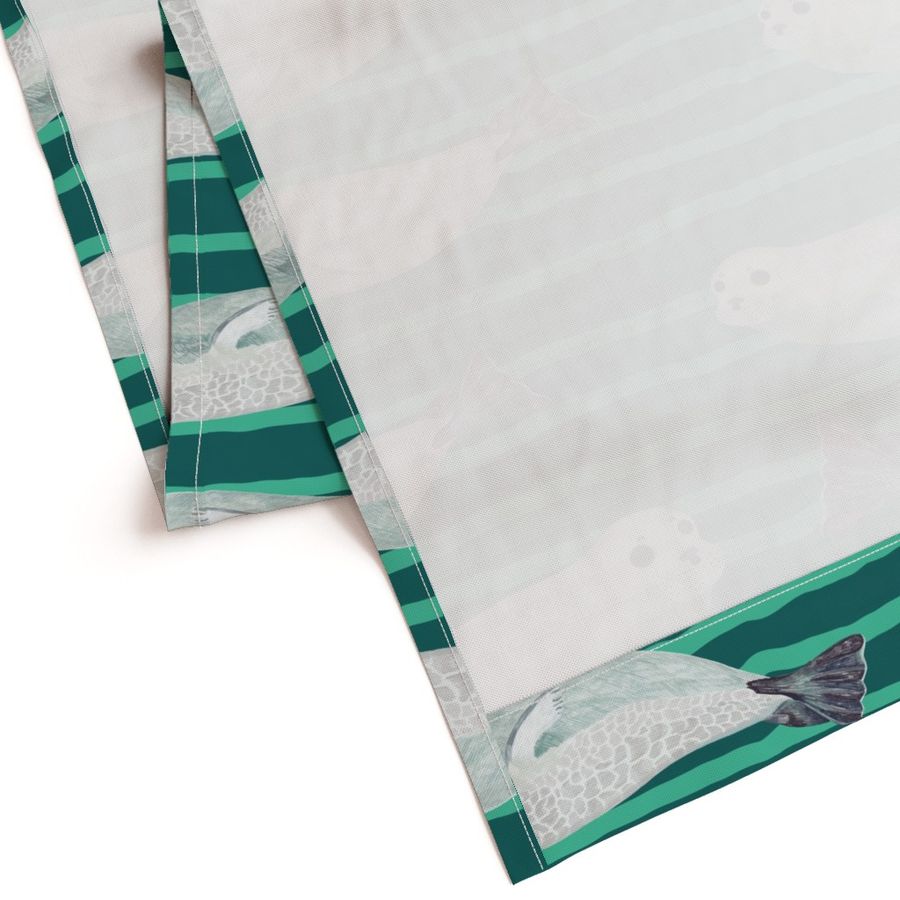 Seal green stripe - large