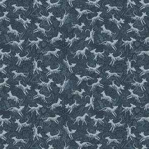 Botanical Hounds Blue