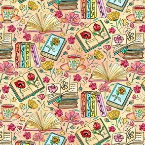 Blooms and Books - Tiny
