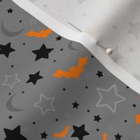 Orange and Grey Halloween bats