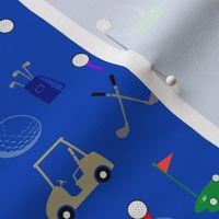 Golf with Blue Background