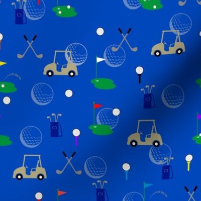 Golf with Blue Background