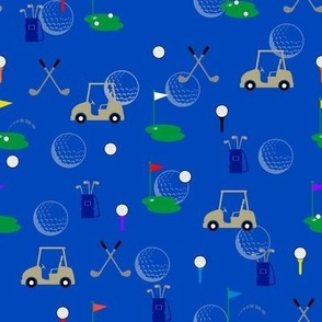 Golf with Blue Background