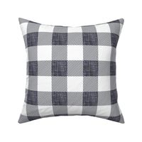 2" porpoise linen buffalo check