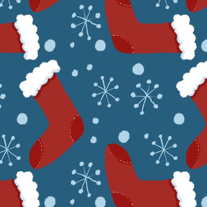 Large Print Christmas Stocking Pattern