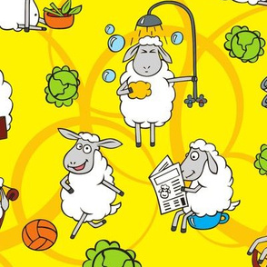 Funny Sheeps, XL, 20"