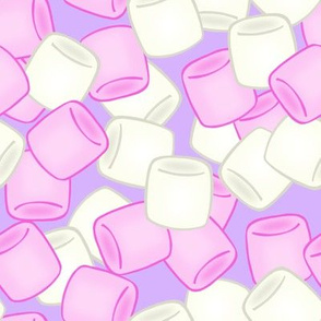 marshmallow marshmallows chamallow chamallows guimauve guimauves bonbon bonbons candy candies sweet sweets treats pink white ecru lilac purple pastel multidirectionnel multidirectional 