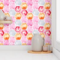 Texas Modern Honeycomb Pink