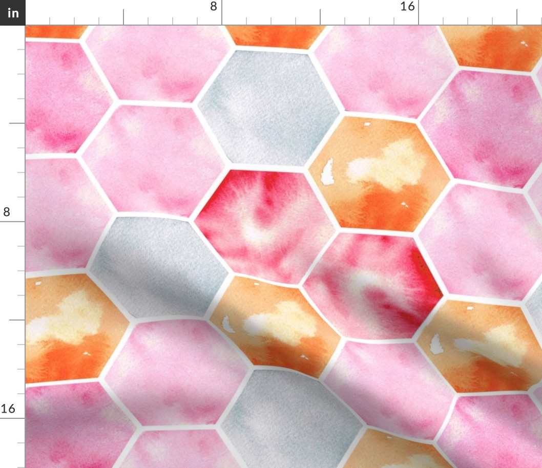 Texas Modern Honeycomb Pink