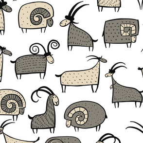   Goats and Rams Pattern