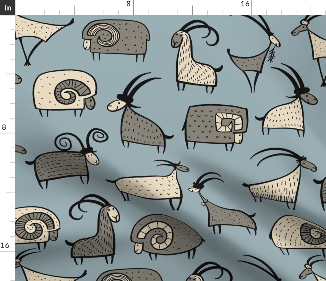 Goats and Rams Pattern