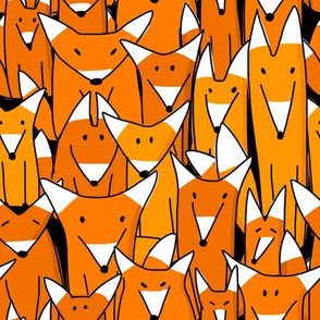  Funny Foxes Family, Pattern