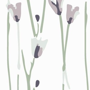 Tulipe (Colors: Purple Oyster, Purple Mullosk, Mint Moss, + Mint Tint)