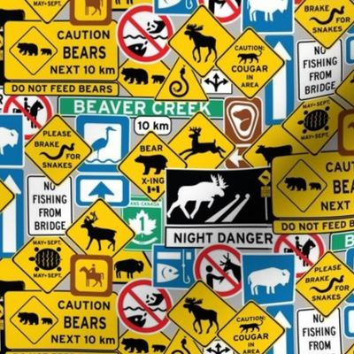 Canadian Road Signs in Color