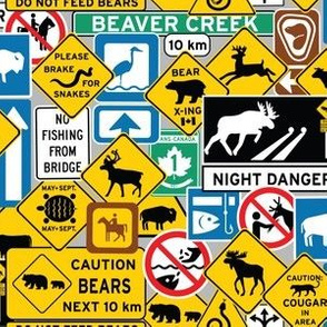 Canadian Road Signs in Color
