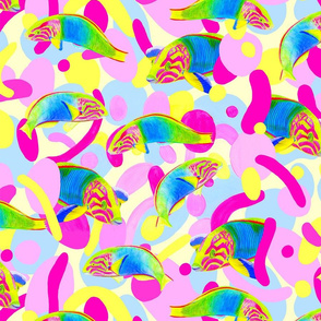 Parrot Fish Party | abstract shapes