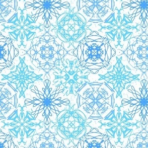 Snowflakes light blue