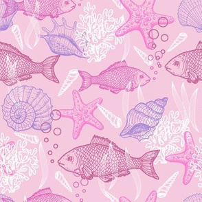 Underwater pattern - pink