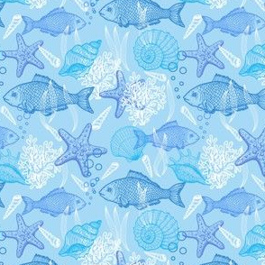 Underwater pattern - blue