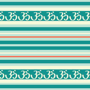 Om! and stripes Teal