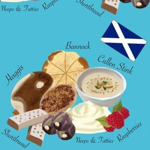 Scottish Foods Blue Small