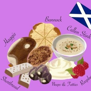 Scottish Foods Purple Small