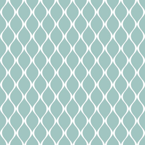 Small scale • Midcentury Modern - Vintage wave teal 
