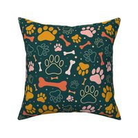 Dog Paw Pattern / Large Scale