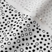 Snow bubbles - Arctic Collection - Black on White