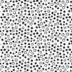 Snow bubbles - Arctic Collection - Black on White