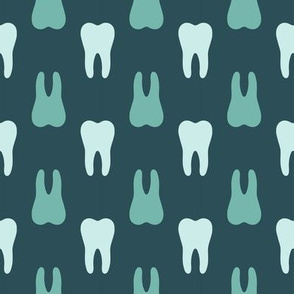 Simple dental teeth teal