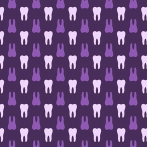 Dental tooth - dark purple