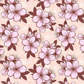 Cherry blossom - pink beige