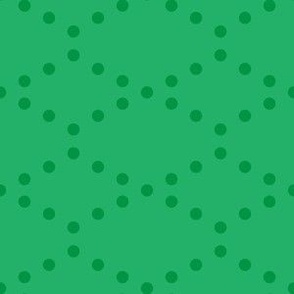 Geometric (Panda) Green Dots
