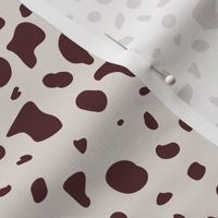 Dalmatian Spots- Hygge- White Brown- Small Scale