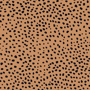 Fat cheetah baby animal print minimal small speckles and spots abstract wild cat white snow leopard burnt orange brown