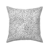 Fat cheetah baby animal print minimal small speckles and spots abstract wild cat white snow leopard monochrome black and white